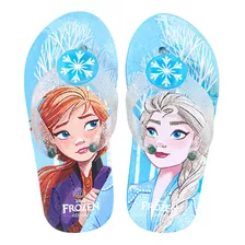 Sandalia Flip Flop Alta Con Luces Frozen