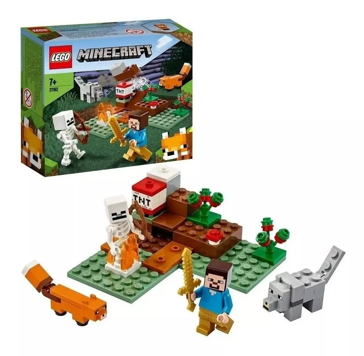 Blocos De Montar Legominecraft The Taiga Adventure 74 Peças Em Caixa