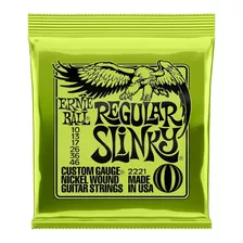 Encordoamento Ernie Ball Guitarra Regular Slink 010 Original