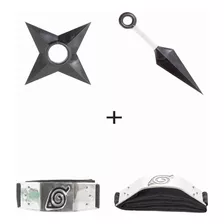 Anime Bandana Naruto Shuriken Kunai Brinquedo Presente 