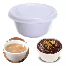 50un Pote Térmico Cumbuca Isopor 300ml Caldos Açai Com Tampa