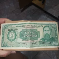 Billete Antiguo De 100 Guaranies Impecable