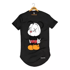 Camiseta Camisa Camisetão Longline Needstar Urso Personagem 