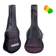 Capa Bag Almofadada Luxo P/ Violão Yamaha C/ Alças E Bolso