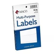 Etiqueta - Maco White Oval Multi-purpose Labels, 1/2 X 3/8 I