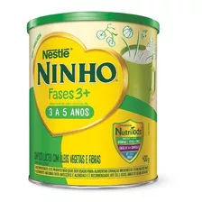 Fórmula Infantil Em Pó Nestlé Ninho Fases 3+ En Lata X 8 Unidades De 400g - 3 A 5 Anos