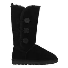 Bota Bamers Blast Button High Mujer Negro