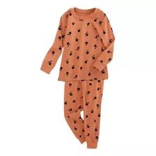 Pijama De Invierno Para Niños Algodón Guindas