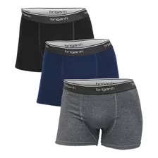 Pack X3 Boxer Hombre Algodon Briganti Calzoncillos Hxim09529