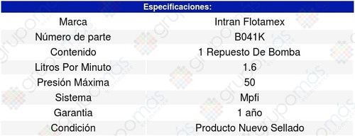 Repuesto Bomba Gasolina Chrysler Cirrus 2.5l V6 95-00 Intran Foto 2