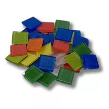 Teselas De Vidrio Lisas 2x2cm X 100 Grs / Mosaiquismo