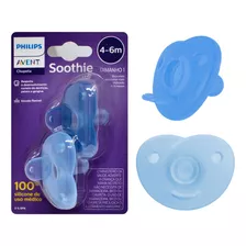 Kit 2 Chupetas Bebe Soothie Menino Ortodôntica Philips Avent