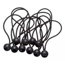10x Bola Negra Tienda De Campaña Cuerdas De Fijación