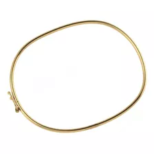 Pulseira Bracelete Rígido Prata 925 Dourada 18k 