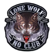 Lone Wolf, No Club Patch (1 Width X 11 Height)