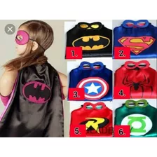 Capas Superheroes Niños Fiestas Infantiles