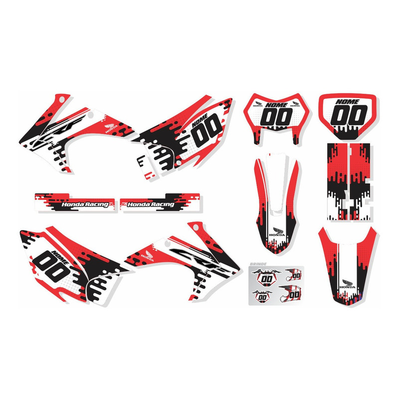 Kit Adesivo Moto Cross Trilha Crf 230 0,20mm Biker Lm266