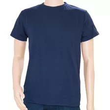 Camisetas Manga Corta Azules 100% Algodón 