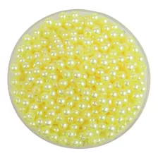 Perla Plastica 4mm Cuenta Para Coser Denario Deco 720u X25gr