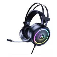 Fone De Ouvido Headphone Gamer Brazilpc Led Rgb Bpc-h1 Cor Preto