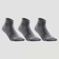 3 Pares Calcetines De Tenis Mid Rs 160 Gris Oscuro Artengo