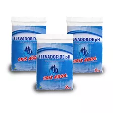 Kit Com 3 Elevador De Ph Barrilha 2kg Crisagua