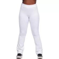 Calça Legging Bailarina Fitness Confortável Grossa Branca