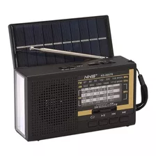 Radio Portátil Usb Bluetooh Am Fm Linterna Tws Solar