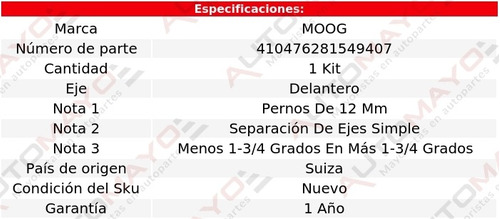 Kit Ajuste Camber Del Moog Para Hyundai Scoupe 91-95 Foto 4