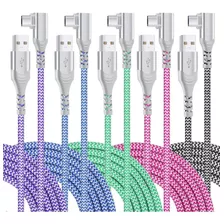5 Cables Usb C De 10 Pies Ángulo Recto De 90 Grados Us...