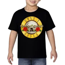 Playera Rock Guns Roses Bullet Con Cubreboca