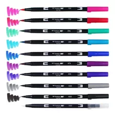 Tombow Dual Brush Doble Punta Pincel Marcadores Unidad Desde