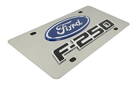 Placa De Licencia Con Logo Grabado Ford Foto 2