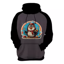 Moletom Casaco Blusa Chefe Pinguim Cozinheiro Cozinha 1