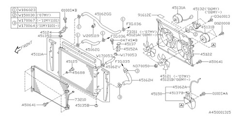 Manguera Radiador Sup Subaru B9 Tribeca 3.0l H6 06-07 Foto 2