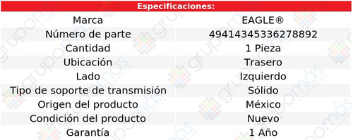 Soporte Trans Tras Izq Eagle Deville V8 4.6l 00 A 05 Foto 4