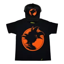 Playera Niño Goku Combo Con Gorra Dragon Vegeta Anim Killroy