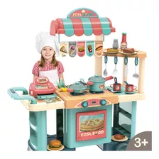 Cozinha Infantil Completa Bancada Food Truck Replay Kids