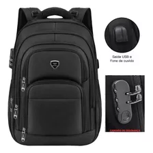 Mochila Masculina Grande Reforçada Notebook Impermeável 50l 