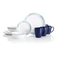 Set De Vajilla De 16 Piezas Ocean Blues Corelle