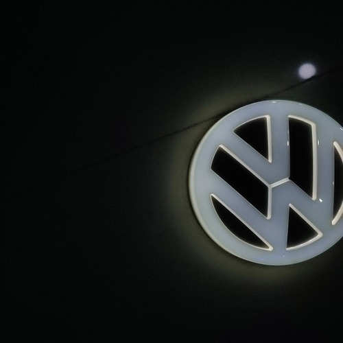 Logotipo Led Volkswagen 4d Color Vw 11 Cm Foto 9