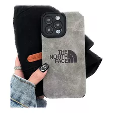 Carcasa De Alcantara Tipo The North Face Para iPhone 14 Pro