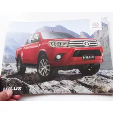 Folleto Toyota Hilux 2018 Pick Up Catalogo No Es Manual 