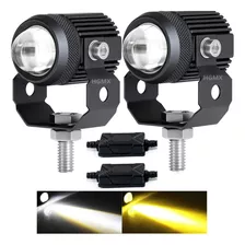 Par Faro Led Exploradora Blanco Ambar Motos Gsx250r R15 R6