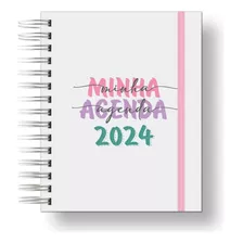 Agenda 2024 Capa Dura 246 Paginas A5/ 2 Dias Por Pagina.