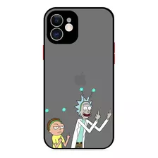 Carcasa Para iPhone 7 8 Se 11 12 Pro Max Rick & Morty Dedos