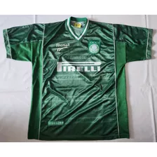 Camisa Do Palmeiras 2001 Rhumell Pirelli Autografada Alex 