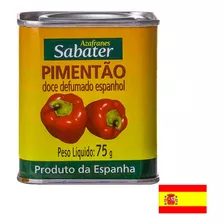 Páprica Pimentão Espanhol Doce Defumado Sabater 75g