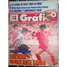 Revista El Gráfico México 86 Argentina Corea Del Sur