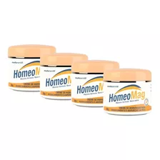 4 Homeopast Creme Hidrat Pele Aspera Ressec Rachadura 4x30g